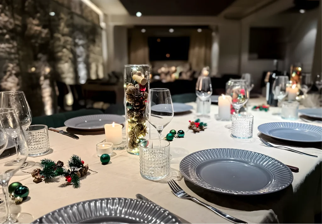 Ø64_eventlokale_københavn-østerbro_firmafest Opdækning til julefrokost event centralt i København i New Yorker eventlokale