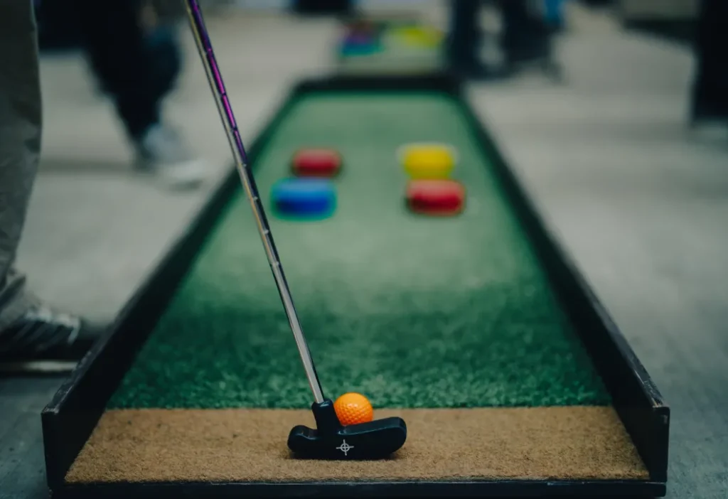 Transportabel minigolf til events og firmafester