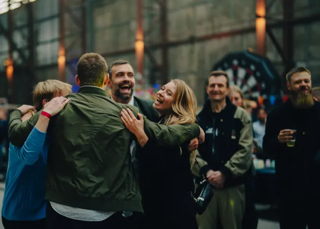 Firma sommerfest i Tunnelfabrikken ved Nordhavn i København