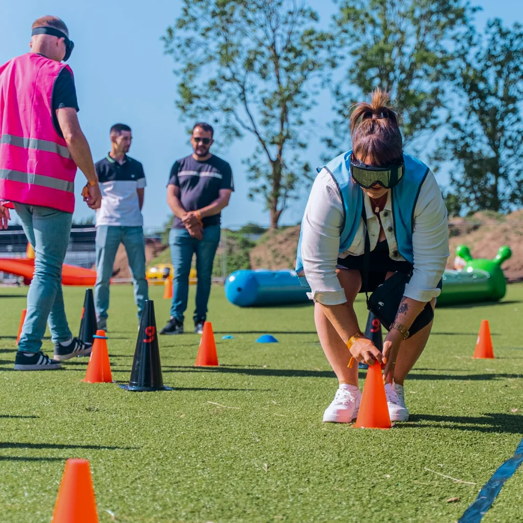 Der dystes i minefeltet til sjov teamdag med kollegaerne på Brøndby Stadion