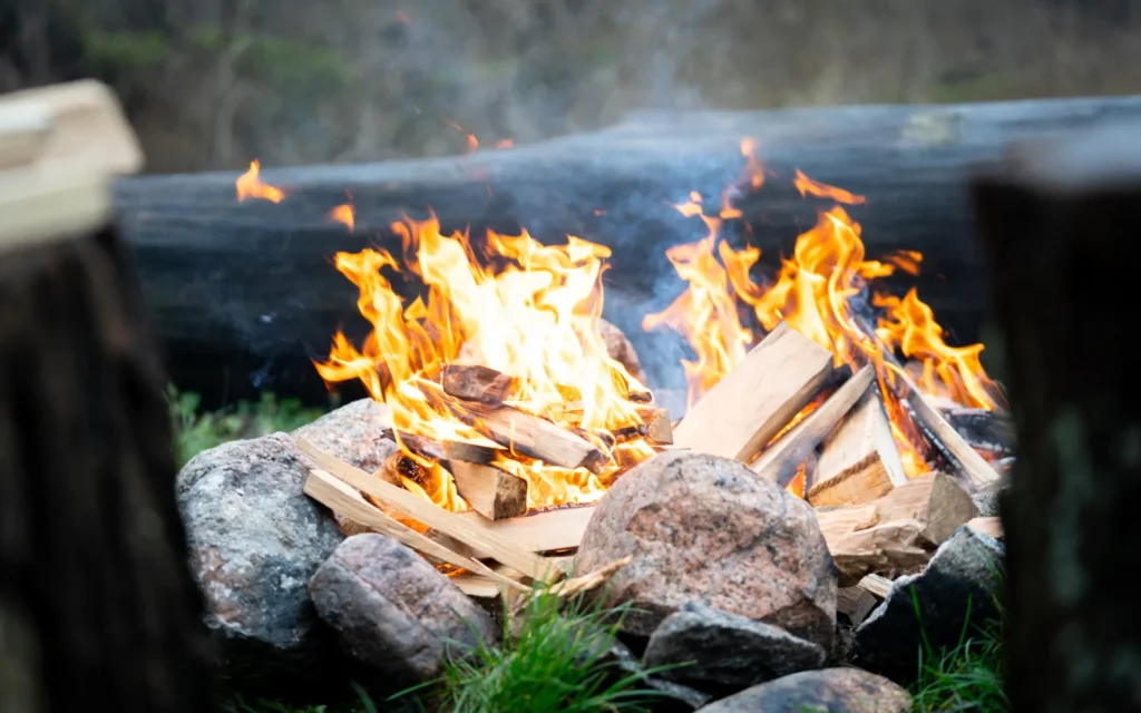 Vildmarksakademiet_tænd-et-bål_outdoor-teambuilding Outdoor team-building and learn all about campfires, fire, and how to build a campfire